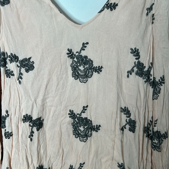 Free People Emma Pink Floral Embroidered Mini Dress - Picture 4 of 11